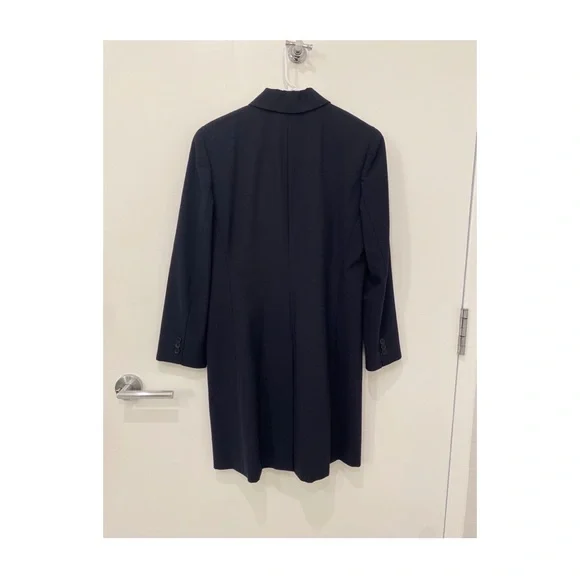Ann Taylor LOFT navy trench coat - Picture 2 of 3